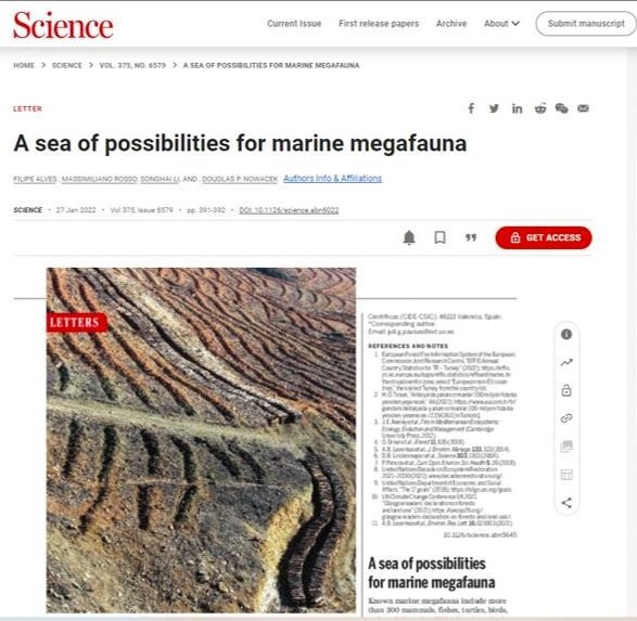 Investigador do MARE publica na Science e Nature  